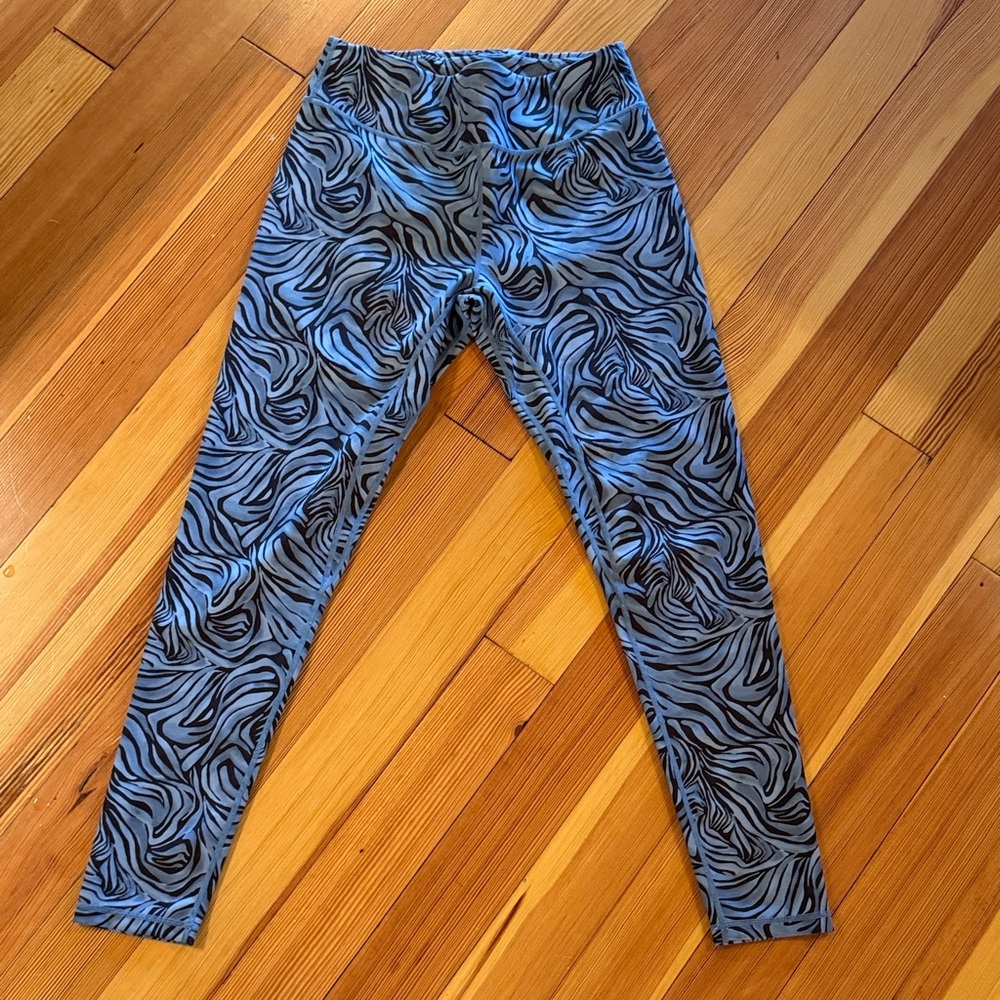 J. McLaughlin Zebra Print Leggings - Black and Blue